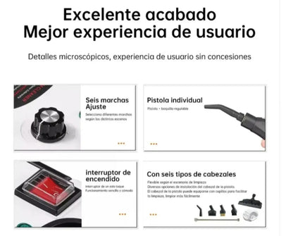 Vaporax       Limpiador A Vapor Presion 2500w Portatil